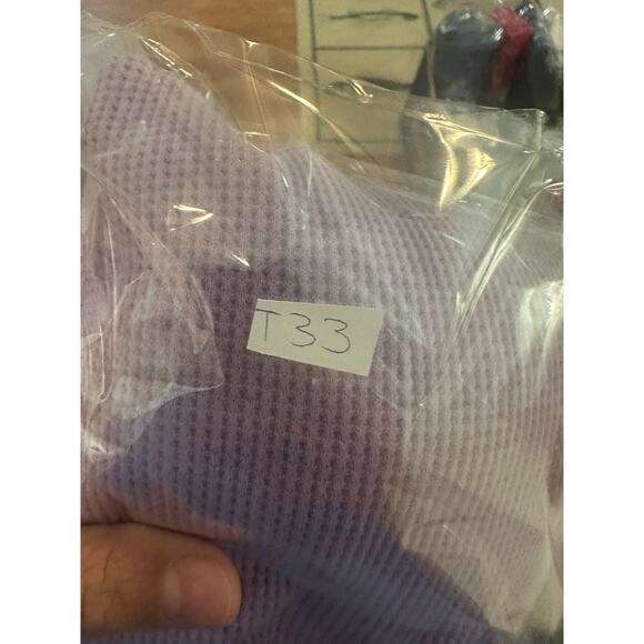 Sparkle City Sz S Mardi Gras Mask Waffle Top Purple Longsleeve - Excellent - Picture 7 of 7